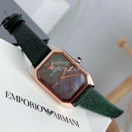 Armani New Two Needle Small Square Dial Natural Fritillaria Face Watch Ar11149