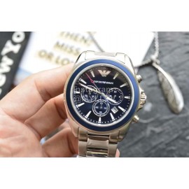 Armani Classic Scale White Steel Band Quartz Multifunctional Watch Ar6091
