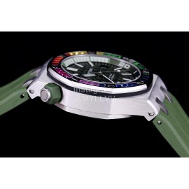 Audemars Piguet 15710st.Oo.A002ca.01 Rubber Band Mechanical Watch Green For Men 