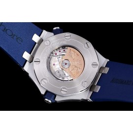 Audemars Piguet 15710st.Oo.A002ca.01 Sapphire Crystal Glass Mechanical Watch Dark Blue