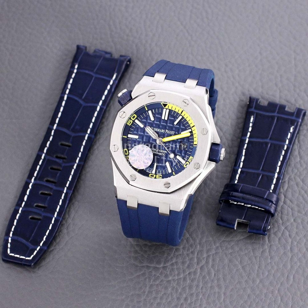 Audemars Piguet 15710st.Oo.A002ca.01 Sapphire Crystal Glass Mechanical Watch For Men Navy
