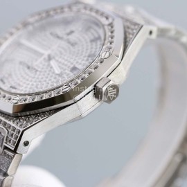 Audemars Piguet Full Diamond Dial Watch White
