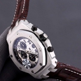 Audemars Piguet Crystal Glass Mechanical Watch For Men Brown