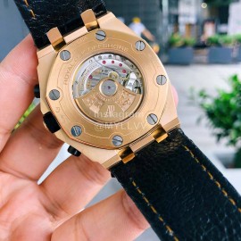 Audemars Piguet Crystal Glass Mechanical Watch For Men Gold
