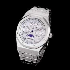 Audemars Piguet Grande Tapisserie Multifunctional Watch Silver