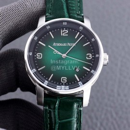 Audemars Piguet Green Crystal Glass Case Mechanical Watch