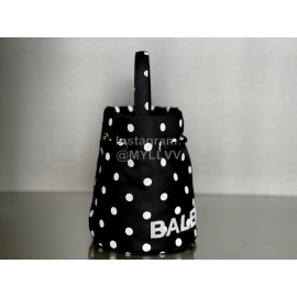 Balenciaga Canvas Wheel Drawstring Bucket Bag For Women