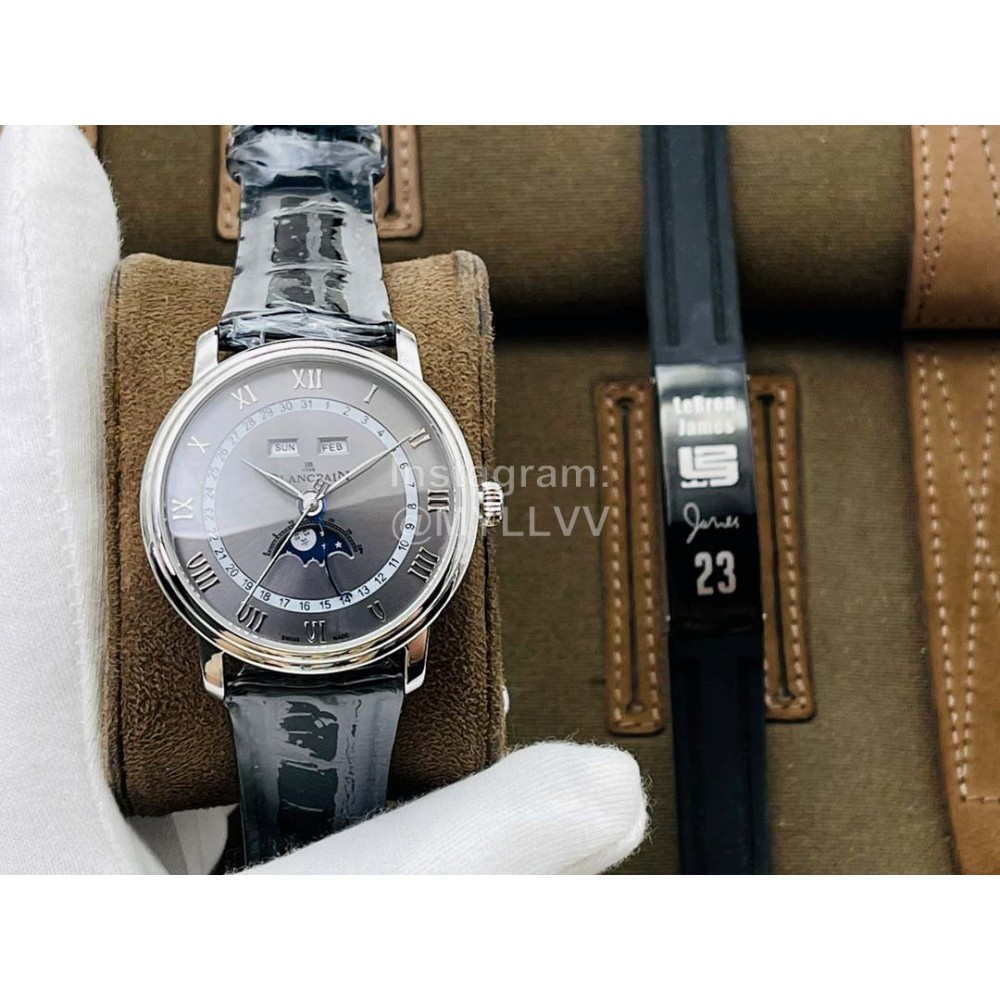 Blancpain Tws Factory Villeret Lunar Phase Display Gray Watch