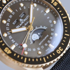 Blancpain 43mm Diameter Dial Luminous Watch Blue