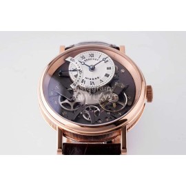 Breguet Tradition Series Cowhide Strap Watch Rose Gold