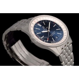 Breitling 316l Refined Steel 41mm Dial Watch Navy