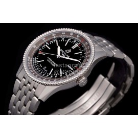 Breitling 316l Refined Steel 41mm Dial Watch Black