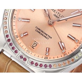 Breitling Chronometer Automatic 36mm Watch For Men And Women Pink