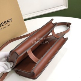 Burberry Two Color Canvas Messenger Bag For Women Brown