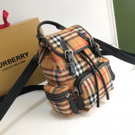 Burberry Retro Small Striped Nylon Backpack