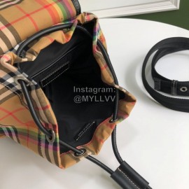 Burberry Retro Small Striped Nylon Backpack