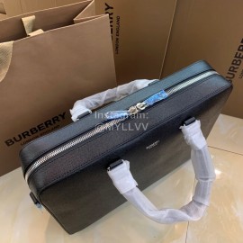 Burberry Black Full Leather Briefcase