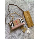 Burberry Striped Chain Bag Messenger Bag
