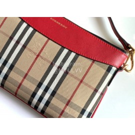 Burberry Classic Checkered Crossbody Bag For Women Red