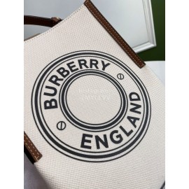 Burberry Cotton Canvas Bucket Bag For Women
