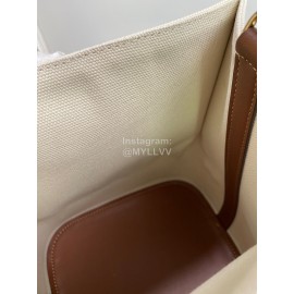 Burberry Cotton Canvas Bucket Bag For Women