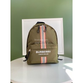 Burberry New Waterproof Nylon Backpack Green