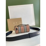 Burberry Vintage Printed Mini Cylindrical Bag For Women