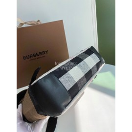 Burberry British Style Cotton Hemp Messenger Bag Apricot