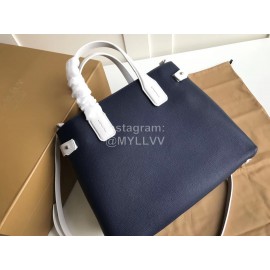Burberry Blue Calfskin Handbag