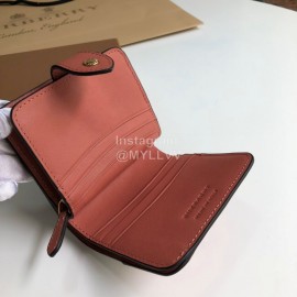 Burberry Soft Leather Short Wallet Pink