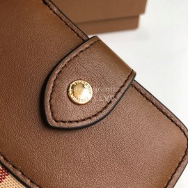 Burberry Soft Leather Short Wallet Coffee