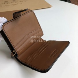 Burberry Soft Leather Short Wallet Coffee