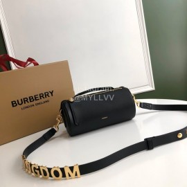 Burberry Smooth Leather Cylinder Shoulder Bag