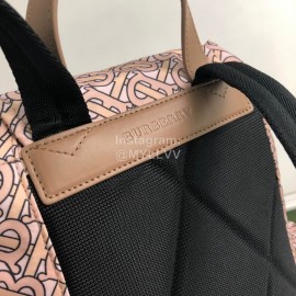 Burberry Vintage Printed Nylon Backpack Pink
