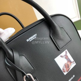Burberry Printed Leather Handbag Messenger Bag