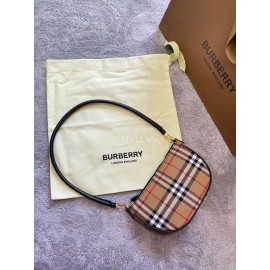 Burberry Vintage Check Leather Shoulder Bag