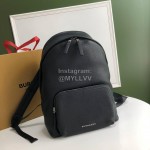 Burberry Black Leather Leisure Backpack