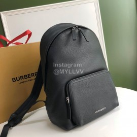 Burberry Black Leather Leisure Backpack