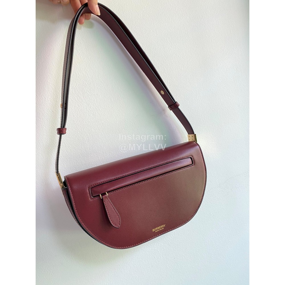 Burberry Smooth Leather Fashion Shoulder Bag