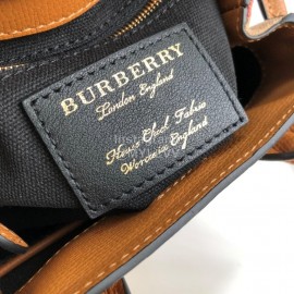 Burberry Brown Cowhide Satchel Handbag
