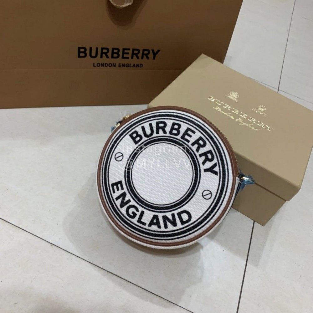 Burberry Exquisite Printed Round Messenger Bag