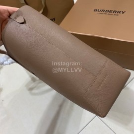 Burberry Apricot Embossed Shopping Bag