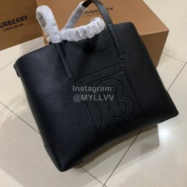Burberry Fashion Black Embossed Tote Bag