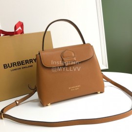 Burberry Brown Leather Handbag Messenger Bag