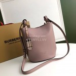 Burberry Purple Leather Bucket Bag