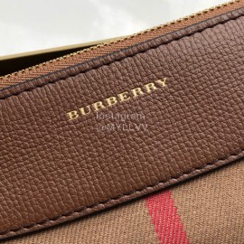 Burberry Cotton Checkered Small Messenger Bag