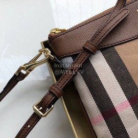Burberry Cotton Checkered Small Messenger Bag