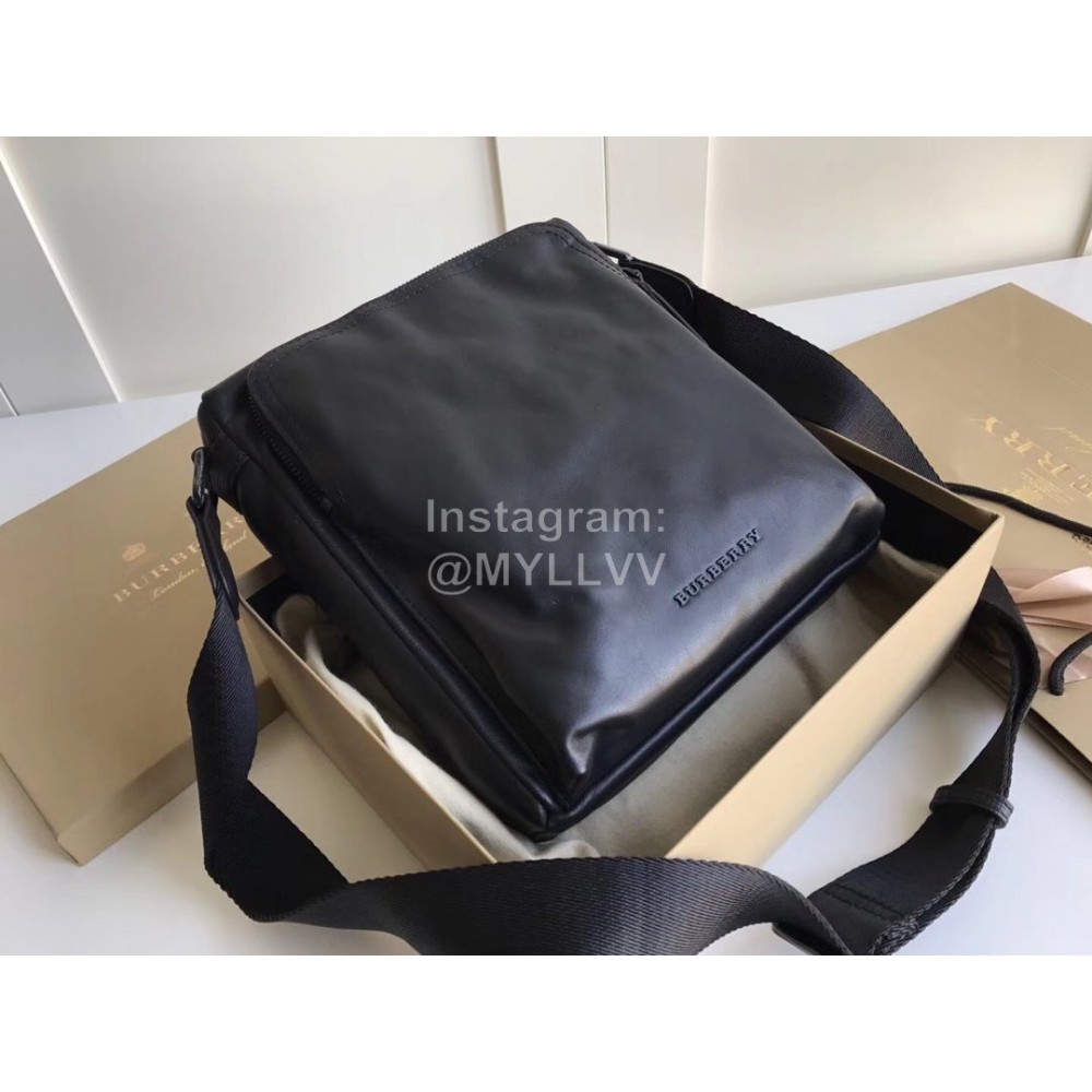 Burberry Small Napa Leather Messenger Bag
