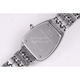 Bvlgari Serpenti Seduttori 30m Waterproof Diamond Watch Silver