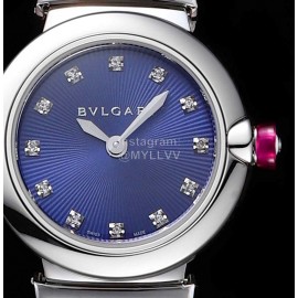 Bvlgari An Factory 28mm Dial Watch For Women Blue
